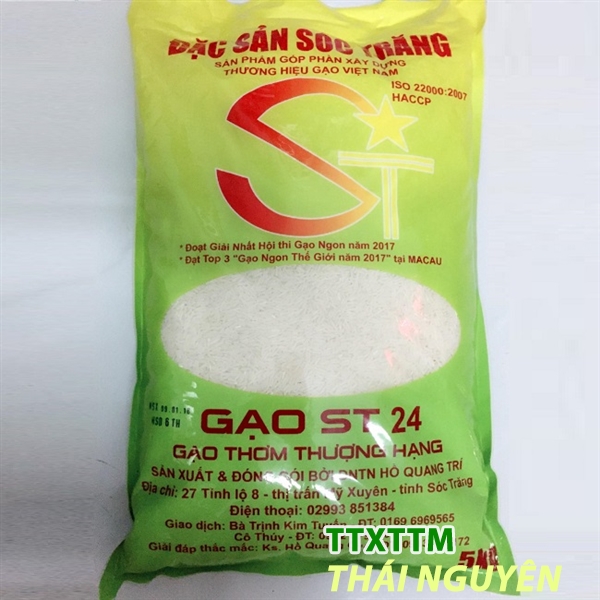 Gạo ST24 túi 5 kg