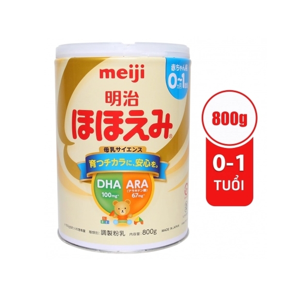 Sữa Meiji số 0 800g (0 - 1 tuổi)