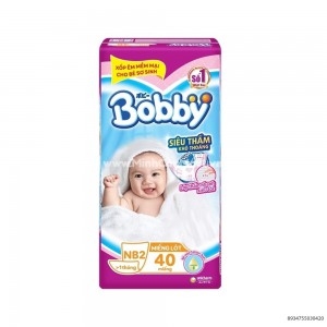 Miếng Lót Bobby Newborn2 40 Miếng Cho Bé Trên 1 Tháng Tuổi